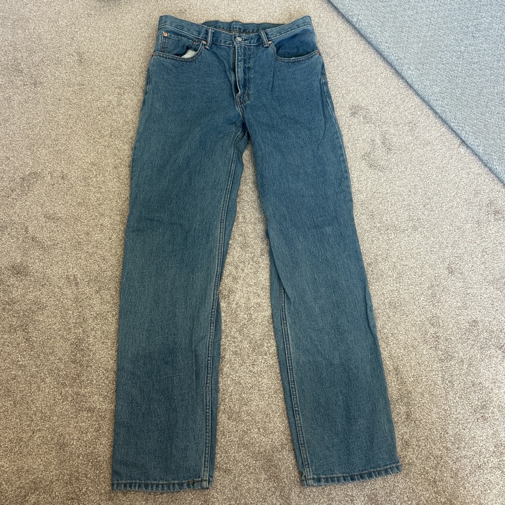 Levi's 550 Blue Straight-Leg Jeans Timeless Fit